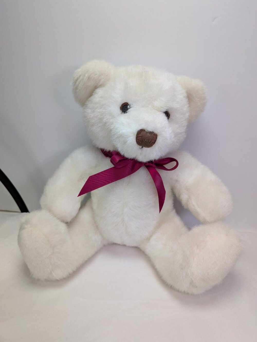 VTG 1999 Dan-Dee Collector’s Choice White Teddy Bear Silky Plush Nursery Safe
